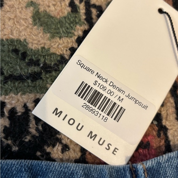 Miou Muse Denim Jumpsuit - Picture 5 of 14